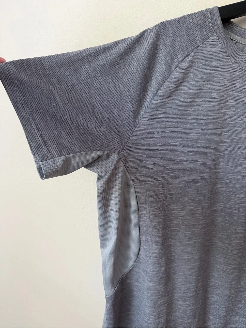 The North Face FlashDry Gray Space Dye Trail Running Athletic T-Shirt Men's L